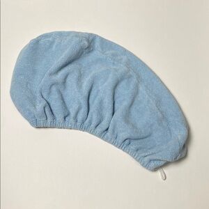 Norwex Microfiber Hair Wrap Towel | Light Blue | Button Closure